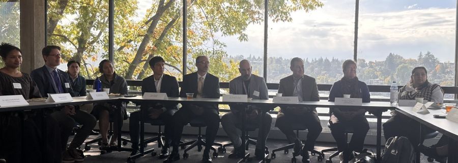 Representatives from School of Dentistry, Health Sciences Services, Scholl of Medicine and School of Public Health enjoyed an inspiring gathering on a lovely Seattle day.